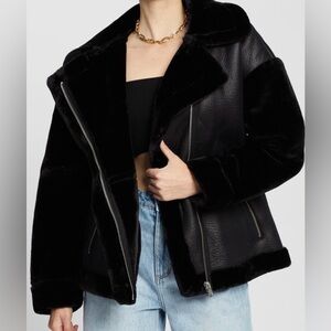 Missguided Black Faux Leather Jacket